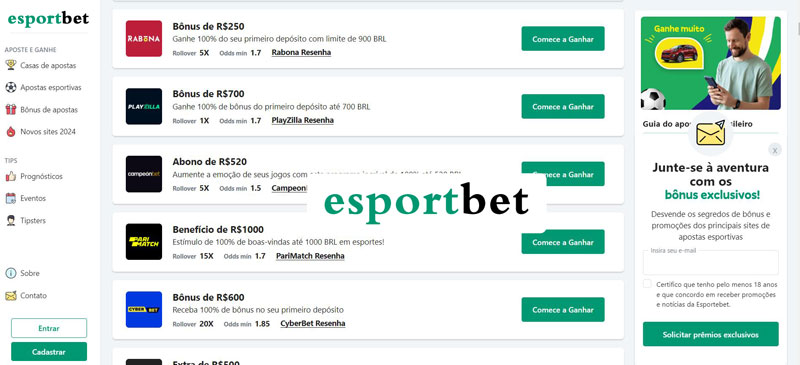 Esporte Bônus de até R$200